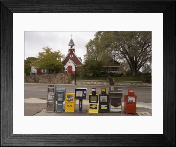 Framed Print : Buffalo, Wyoming, United States of America, North America Framed Print : Buffalo, Wyoming, United States of America, North America