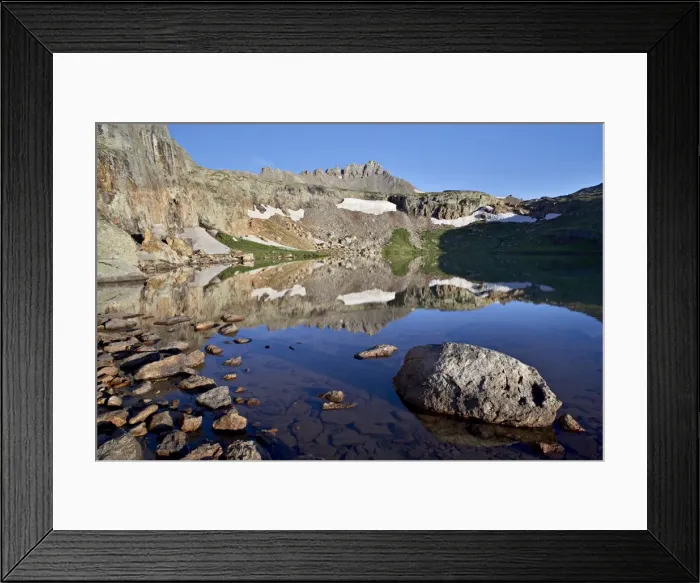 Framed Print : Bullion King Lake at dawn, Porphyry Basin, San Juan National Forest, Colorado Framed Print : Bullion King Lake at dawn, Porphyry Basin, San Juan National Forest, Colorado