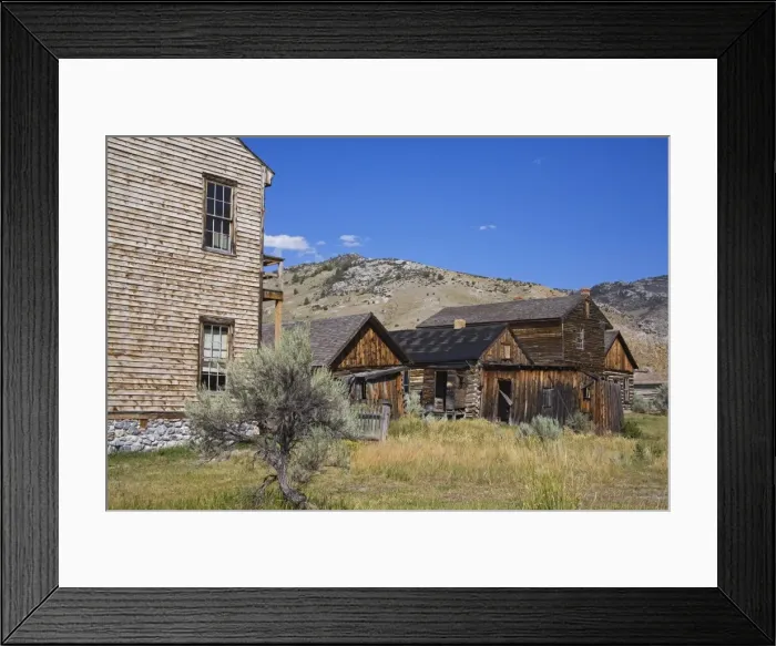 Framed Print : Bannack State Park Ghost Town, Dillon, Montana, United States of America, North America Framed Print : Bannack State Park Ghost Town, Dillon, Montana, United States of America, North America