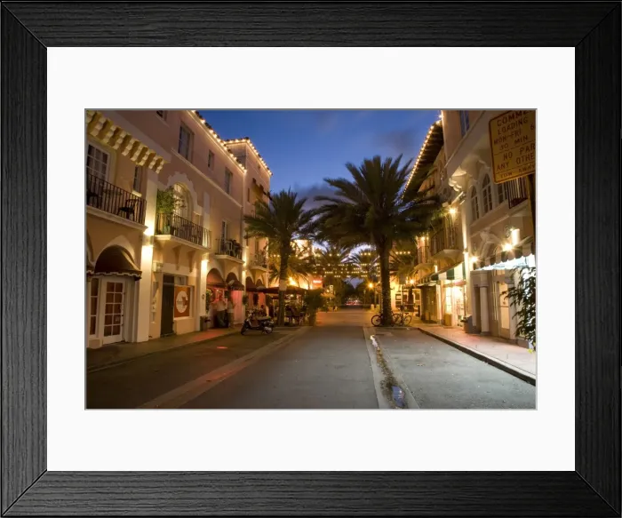 Framed Print : Espanola Way, Miami Beach, Florida, United States of America, North America Framed Print : Espanola Way, Miami Beach, Florida, United States of America, North America