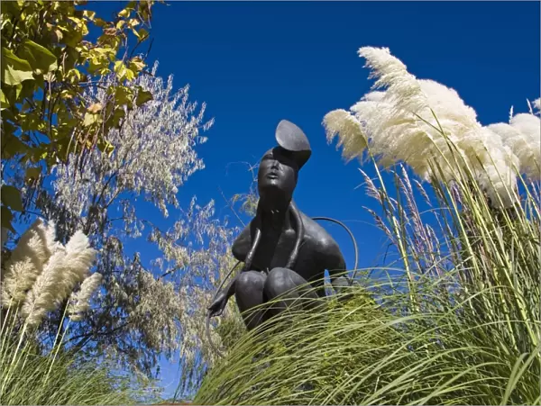 Emergence sculpture by Michael A. Naranjo, State Captiol Complex, City of Santa Fe