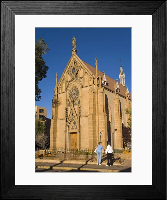 Framed Print : Loretto Chapel, City of Santa Fe, New Mexico, United States of America, North America Framed Print : Loretto Chapel, City of Santa Fe, New Mexico, United States of America, North America