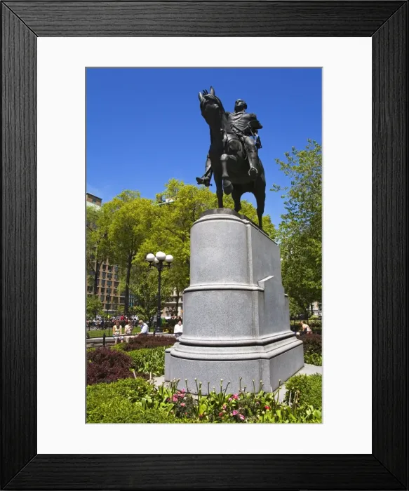 Framed Print : President Washington statue, Union Square, Midtown Manhattan, New York City Framed Print : President Washington statue, Union Square, Midtown Manhattan, New York City