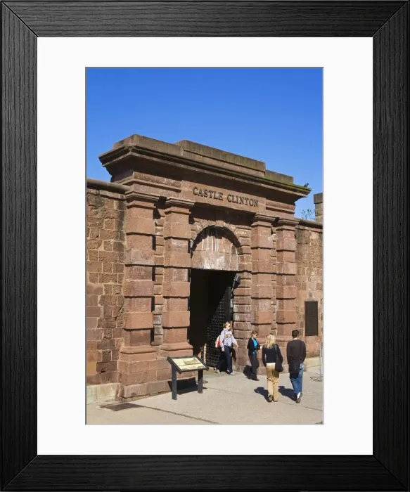 Framed Print : Clinton castle in Battery Park, Lower Manhattan, New York City, New York Framed Print : Clinton castle in Battery Park, Lower Manhattan, New York City, New York