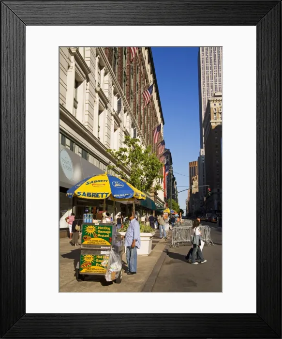 Framed Print : 34th Street in Midtown Manhattan, New York City, New York, United States of America Framed Print : 34th Street in Midtown Manhattan, New York City, New York, United States of America