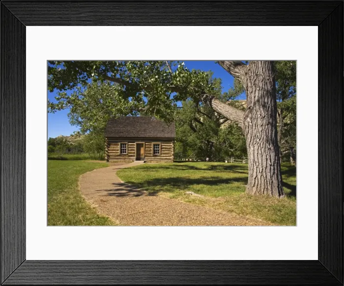 Framed Print : Maltese Cross Cabin, Theodore Roosevelt National Park, Medora, North Dakota Framed Print : Maltese Cross Cabin, Theodore Roosevelt National Park, Medora, North Dakota