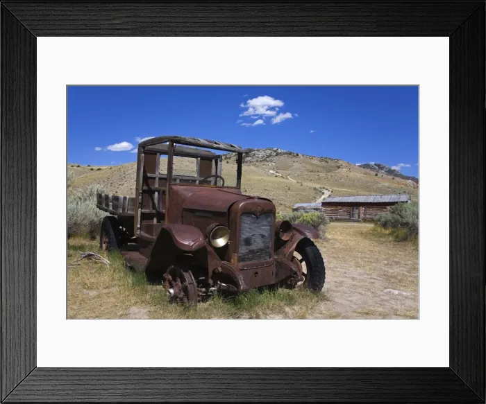 Framed Print : Old truck, Bannack State Park Ghost Town, Dillon, Montana, United States of America Framed Print : Old truck, Bannack State Park Ghost Town, Dillon, Montana, United States of America
