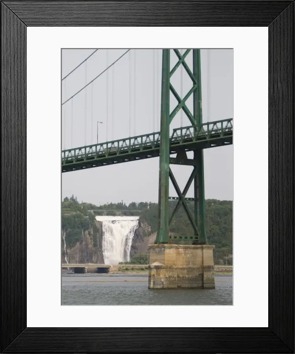 Framed Print : Montmorency Falls, province of Quebec, Canada, North America Framed Print : Montmorency Falls, province of Quebec, Canada, North America