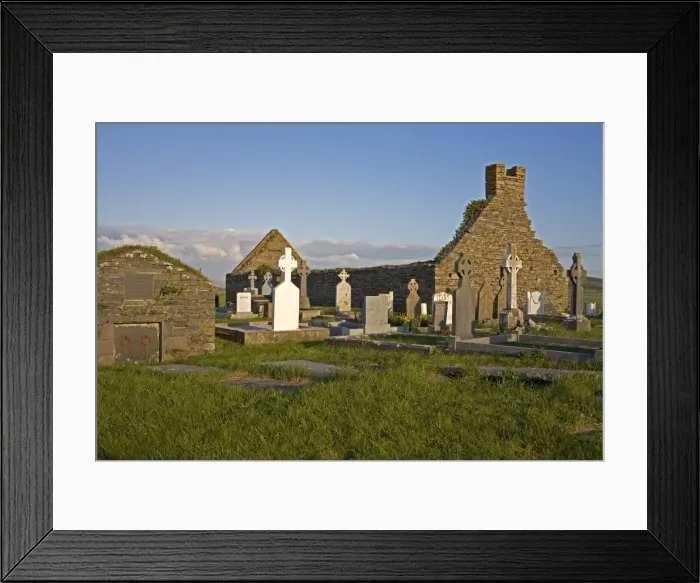 Framed Print : Cross Village Graveyard, Loop Head, County Clare, Munster, Republic of Ireland, Europe Framed Print : Cross Village Graveyard, Loop Head, County Clare, Munster, Republic of Ireland, Europe