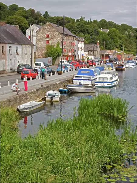 Boats on the River Barrow, Graignamanagh Town, County Carlow, Leinster