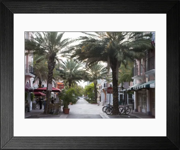 Framed Print : Espanola Way, Miami Beach, Florida, United States of America, North America Framed Print : Espanola Way, Miami Beach, Florida, United States of America, North America