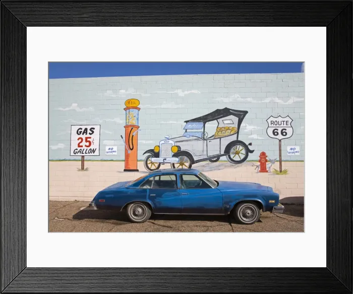 Framed Print : Mural painted by Servo on Auto Repair Shop, Holbrook City, Route 66, Arizona Framed Print : Mural painted by Servo on Auto Repair Shop, Holbrook City, Route 66, Arizona