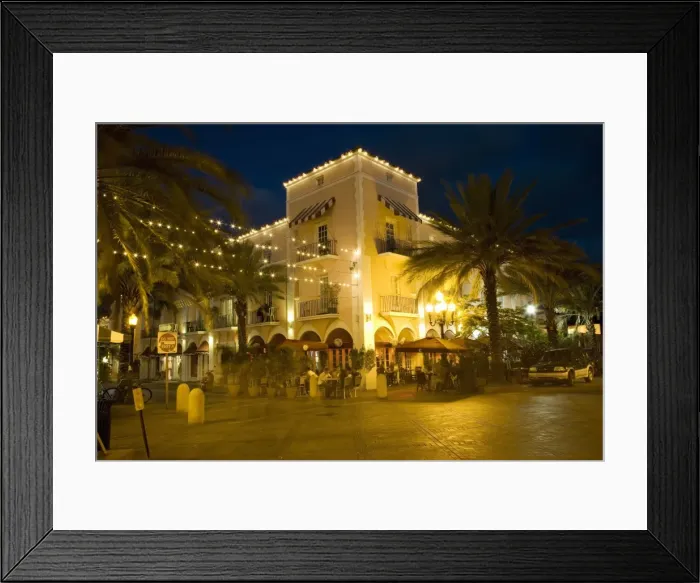 Framed Print : Espanola Way, Miami Beach, Florida, United States of America, North America Framed Print : Espanola Way, Miami Beach, Florida, United States of America, North America