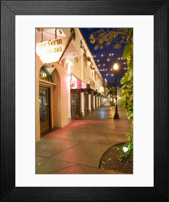 Framed Print : Espanola Way, Miami Beach, Florida, United States of America, North America Framed Print : Espanola Way, Miami Beach, Florida, United States of America, North America