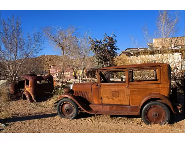 Rusty old car, General Store and Route 66 Museum, Hackberry, Arizona, United States of America
