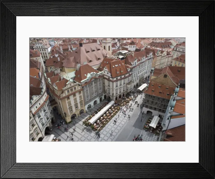 Framed Print : View from tower of Old Town Square, Old Town, Prague, Czech Republic, Europe Framed Print : View from tower of Old Town Square, Old Town, Prague, Czech Republic, Europe