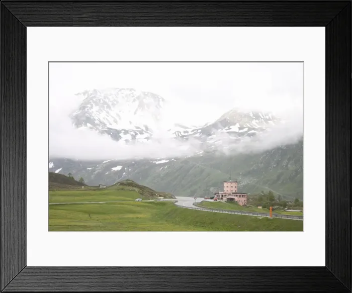 Framed Print : Nufenen Pass, Canton Valais, Switzerland, Europe