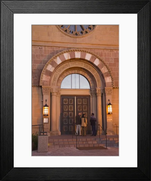 Framed Print : Front door of St. Francis Cathedral, City of Santa Fe, New Mexico, United States of America