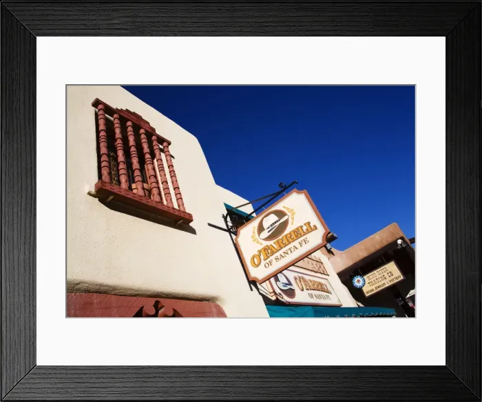 Framed Print : O Farrell Hat Store, San Francisco Street, City of Santa Fe, New Mexico Framed Print : O Farrell Hat Store, San Francisco Street, City of Santa Fe, New Mexico