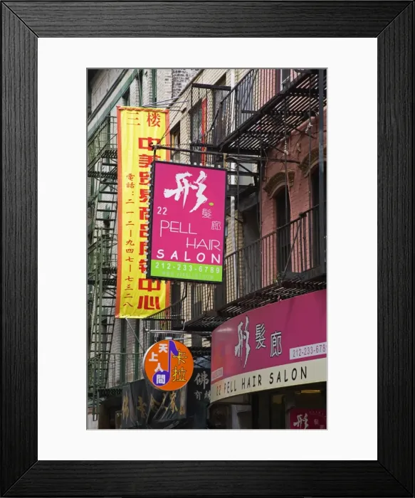 Framed Print : Signs in Chinatown, Lower Manhattan, New York City, New York, United States of America Framed Print : Signs in Chinatown, Lower Manhattan, New York City, New York, United States of America