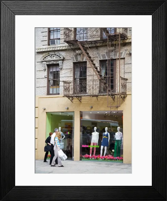 Framed Print : Clothing store in Soho district, Downtown Manhattan, New York City, New York Framed Print : Clothing store in Soho district, Downtown Manhattan, New York City, New York