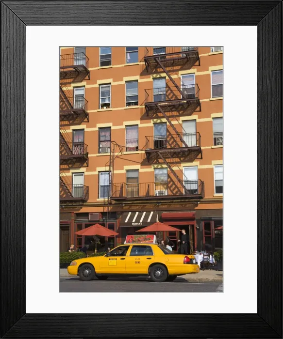 Framed Print : Restaurant in the Chelsea District, Midtown Manhattan, New York City, United States of America