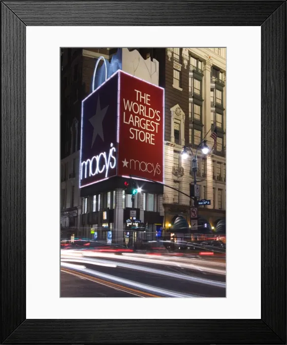 Framed Print : Macys Store in Midtown Manhattan, New York City, New York, United States of America Framed Print : Macys Store in Midtown Manhattan, New York City, New York, United States of America