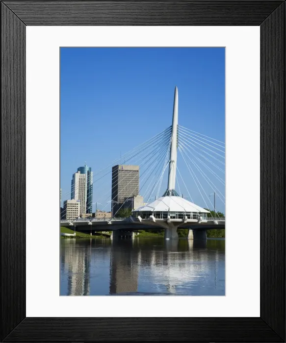 Framed Print : Esplanade Riel Pedestrian Bridge, Winnipeg, Manitoba, Canada, North America Framed Print : Esplanade Riel Pedestrian Bridge, Winnipeg, Manitoba, Canada, North America