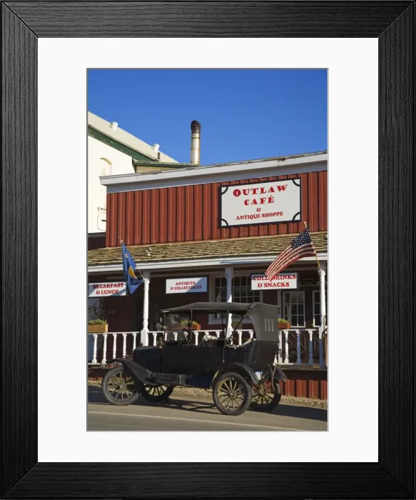 Framed Print : Outlaw Cafe, Historic Virginia City, Bozeman Region, Montana, United States of America Framed Print : Outlaw Cafe, Historic Virginia City, Bozeman Region, Montana, United States of America