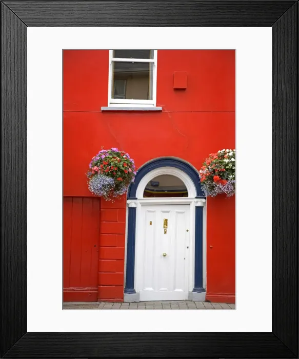 Framed Print : Red house in Fermoy Town, County Cork, Munster, Republic of Ireland, Europe Framed Print : Red house in Fermoy Town, County Cork, Munster, Republic of Ireland, Europe