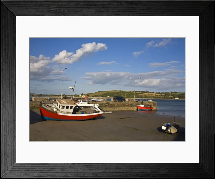 Framed Print : Boat, Youghal Town, County Cork, Munster, Republic of Ireland, Europe Framed Print : Boat, Youghal Town, County Cork, Munster, Republic of Ireland, Europe
