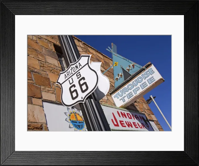 Framed Print : Downtown stores in Williams, Historic Route 66, Arizona, United States of America Framed Print : Downtown stores in Williams, Historic Route 66, Arizona, United States of America