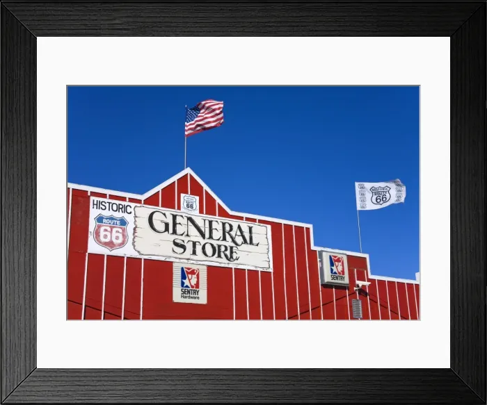 Framed Print : General Store, Seligman, Route 66, Arizona, United States of America, North America