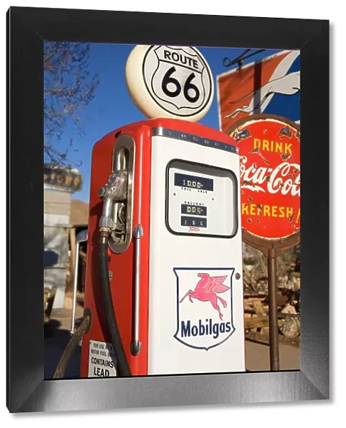 Gas pump, general store & Route 66 Museum, Hackberry, Arizona, United States of America