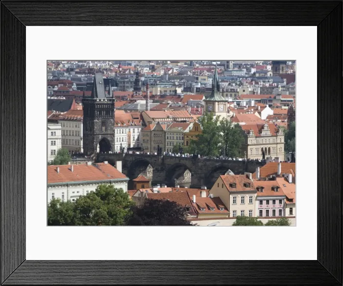 Framed Print : View of Charles Bridge, UNESCO World Heritage Site, Old Town, Prague, Czech Republic Framed Print : View of Charles Bridge, UNESCO World Heritage Site, Old Town, Prague, Czech Republic