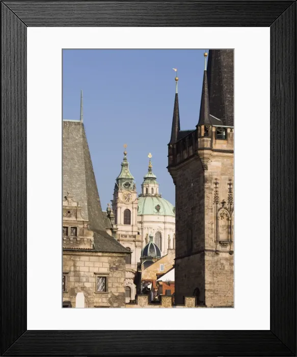 Framed Print : Little Quarter Bridge Tower and Church of St. Nicholas, Little Quarter Framed Print : Little Quarter Bridge Tower and Church of St. Nicholas, Little Quarter