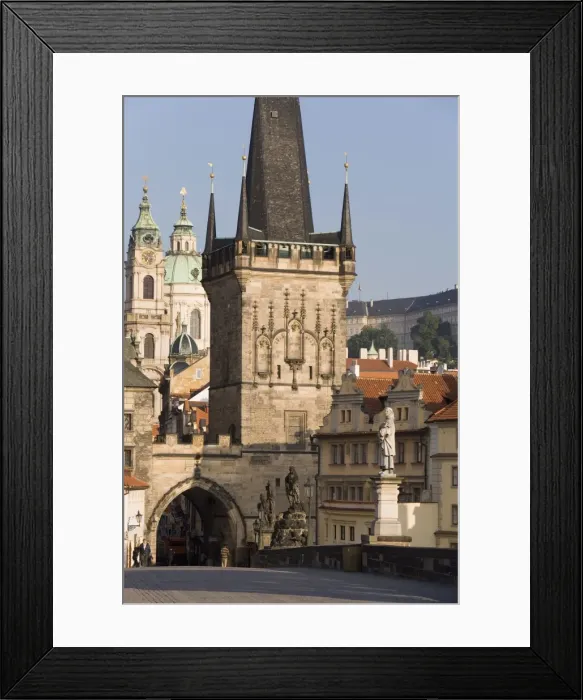 Framed Print : Charles Bridge, Little Quarter Bridge Tower, Church of St. Nicholas, Little Quarter Framed Print : Charles Bridge, Little Quarter Bridge Tower, Church of St. Nicholas, Little Quarter