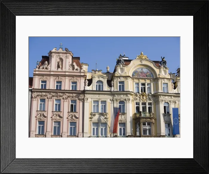 Framed Print : Ministerstvo pro mistni Rozvoj facade, Art Nouveau architecture, Old Town Square Framed Print : Ministerstvo pro mistni Rozvoj facade, Art Nouveau architecture, Old Town Square