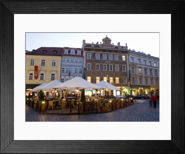 Framed Print : Cafe, Male Namesti, U Rotta, Old Town, Prague, Czech Republic, Europe Framed Print : Cafe, Male Namesti, U Rotta, Old Town, Prague, Czech Republic, Europe