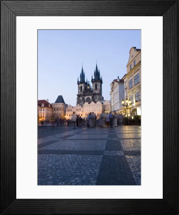 Framed Print : Evening, Old Town Square, Church of Our Lady before Tyn, Old Town, Prague Framed Print : Evening, Old Town Square, Church of Our Lady before Tyn, Old Town, Prague