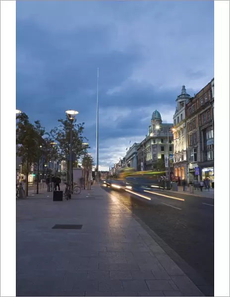 O Connell Street, Monument of Light (the spike), early evening, Dublin