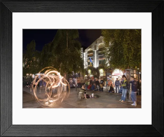Framed Print : Street entertainers, fire eaters, Temple Bar, Dublin, Republic of Ireland, Europe Framed Print : Street entertainers, fire eaters, Temple Bar, Dublin, Republic of Ireland, Europe