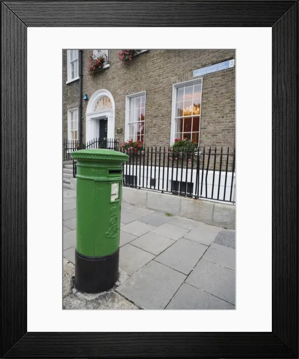 Framed Print : Post box, Dublin, Republic of Ireland, Europe Framed Print : Post box, Dublin, Republic of Ireland, Europe
