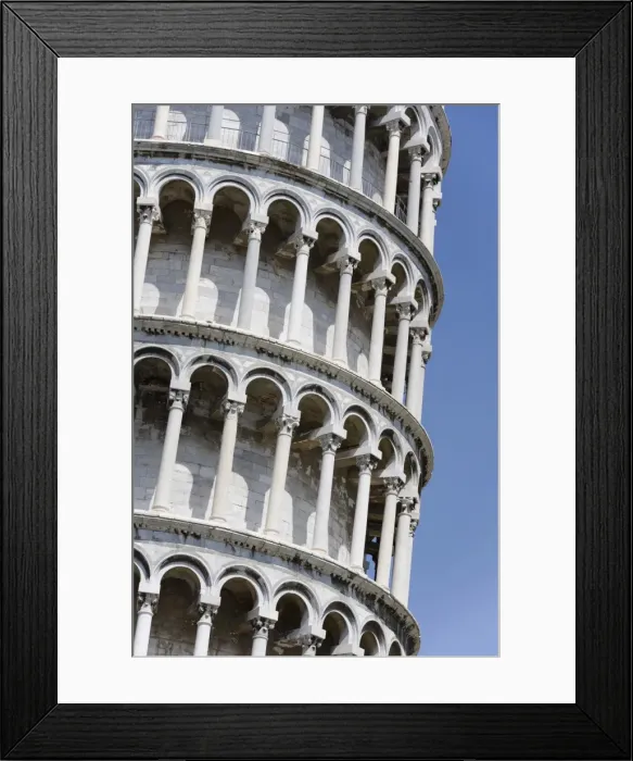 Framed Print : Section of the Leaning Tower of Pisa, Pisa, UNESCO World Heritage Site Framed Print : Section of the Leaning Tower of Pisa, Pisa, UNESCO World Heritage Site