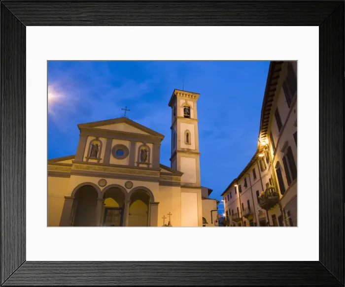 Framed Print : Duomo of Greve in Chianti, Tuscany, Italy, Europe Framed Print : Duomo of Greve in Chianti, Tuscany, Italy, Europe