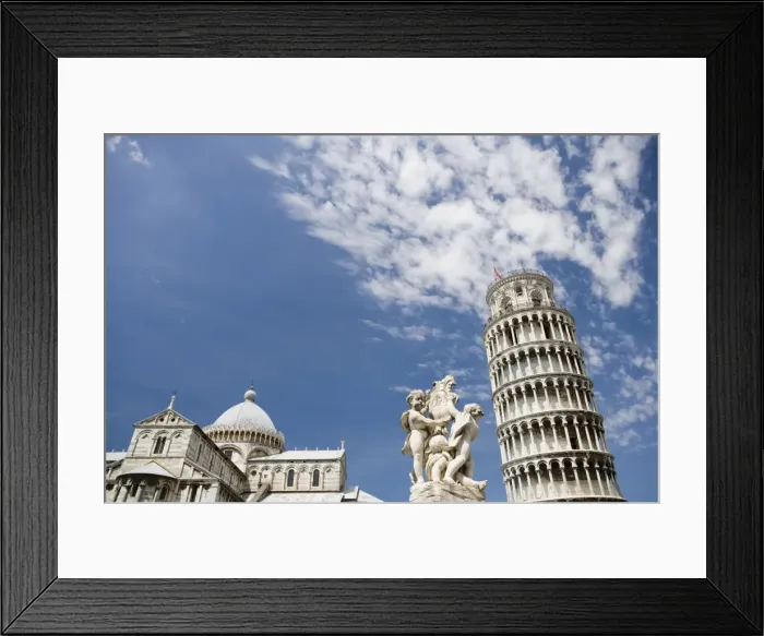 Framed Print : Duomo, la Fontana dei Putti, and Leaning Tower, Pisa, UNESCO World Heritage Site Framed Print : Duomo, la Fontana dei Putti, and Leaning Tower, Pisa, UNESCO World Heritage Site