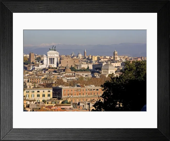 Framed Print : View from Gianicolo, Rome, Lazio, Italy, Europe Framed Print : View from Gianicolo, Rome, Lazio, Italy, Europe