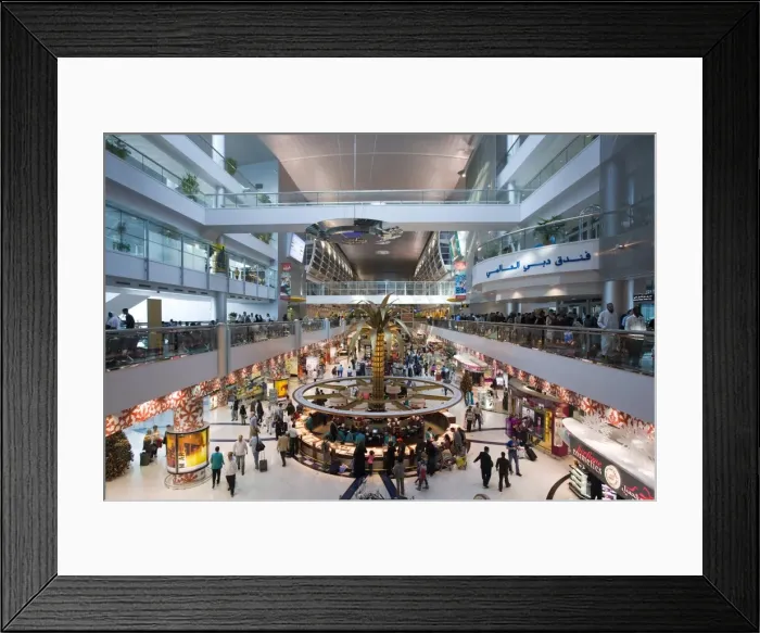 Framed Print : Interior, Dubai International Airport, Dubai, United Arab Emirates, Middle East Framed Print : Interior, Dubai International Airport, Dubai, United Arab Emirates, Middle East