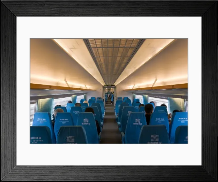 Framed Print : Worlds first commercial Magnetic Levitation Train (Maglev), which runs from Shangai International airport to Pudong, Shanghai Framed Print : Worlds first commercial Magnetic Levitation Train (Maglev), which runs from Shangai International airport to Pudong, Shanghai