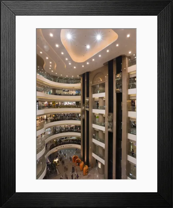 Framed Print : Interior of Times Square shopping mall, Wan Chai, Causeway Bay, Hong Kong, China, Asia Framed Print : Interior of Times Square shopping mall, Wan Chai, Causeway Bay, Hong Kong, China, Asia
